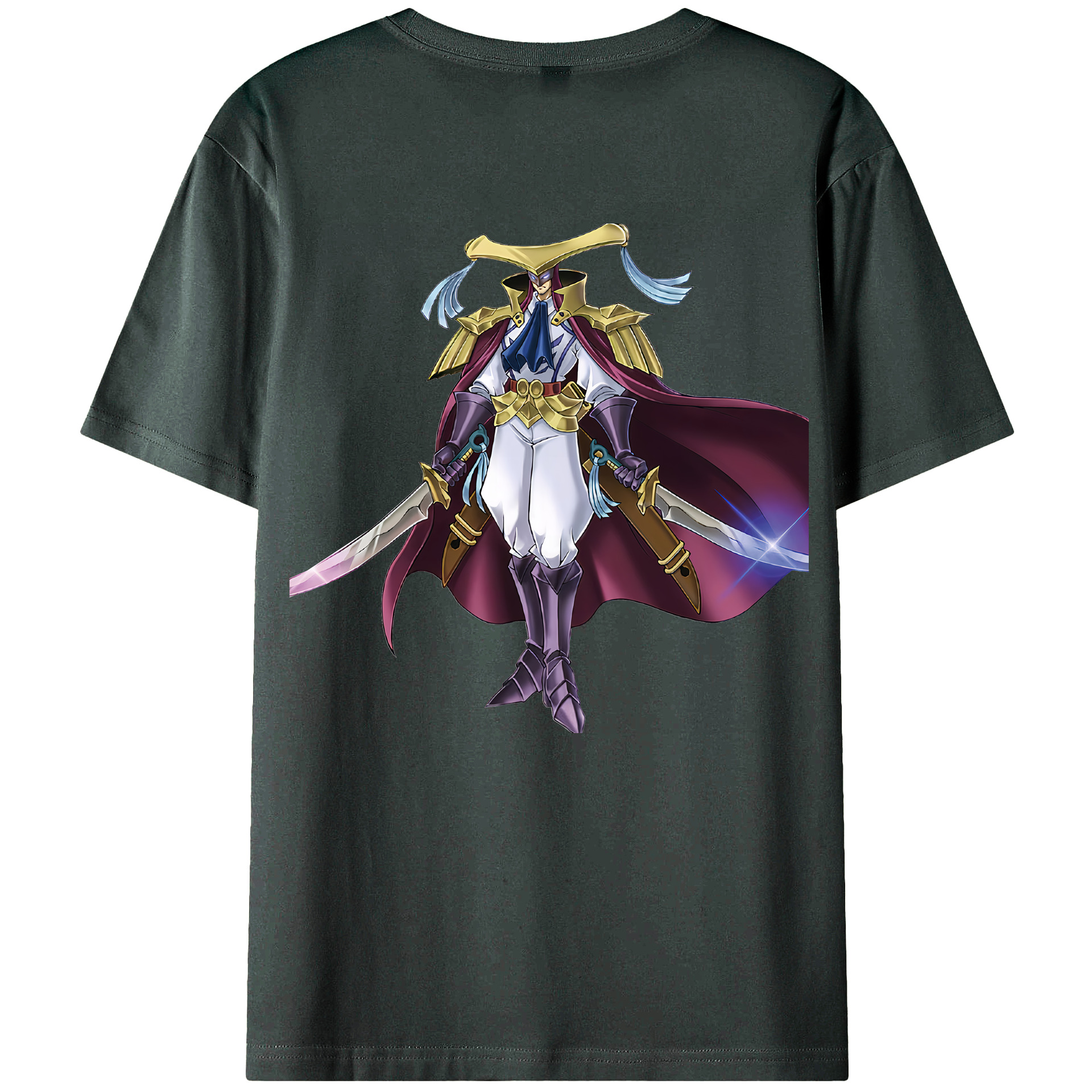 （画像用） 遊☆戯☆王 Yu-Gi-Oh! 綿100％ メンズ半袖Tシャツ（バックプリント） 通気性